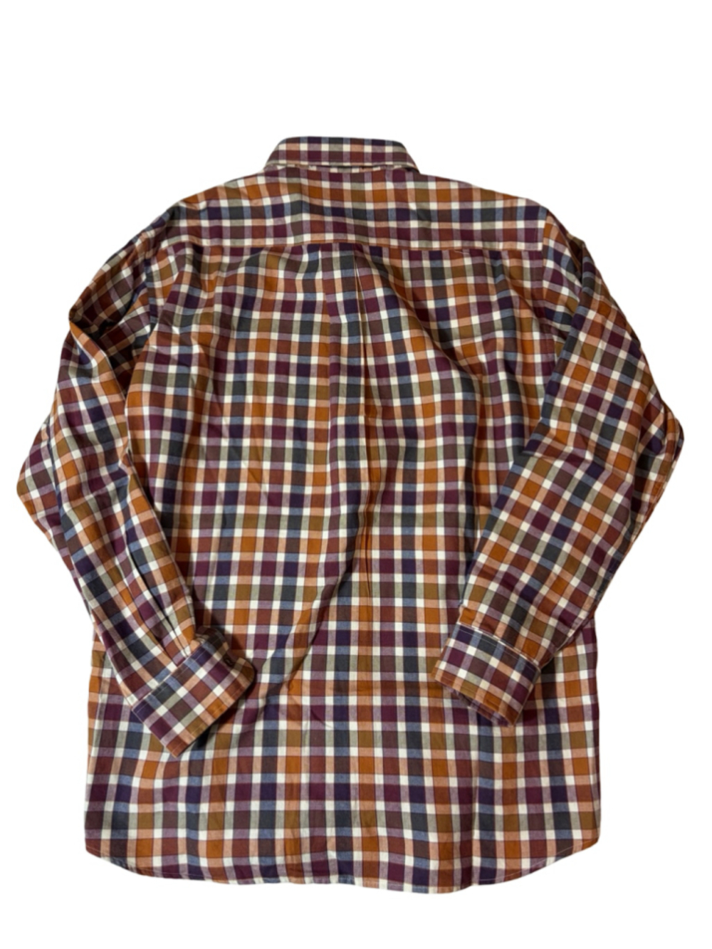 Vintage Viyella Cotton Wool Plaid Button-Up Shirt Made in Canada L